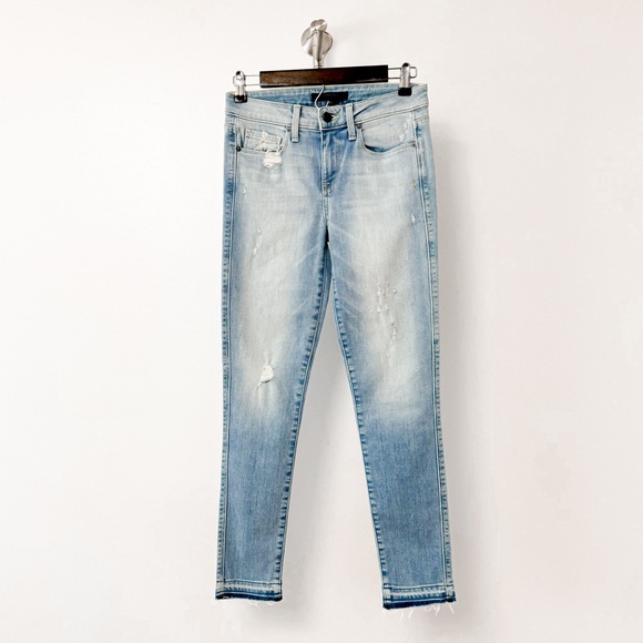 Genetic Denim‎ Daphne Midrise Winter Preppy Casual Chic Raw Hem Ankle Jeans - Picture 2 of 15